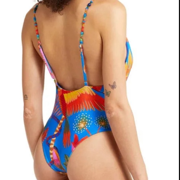 Farm Rio Macaw Party One Piece Swimsuit - Picture 4 of 7